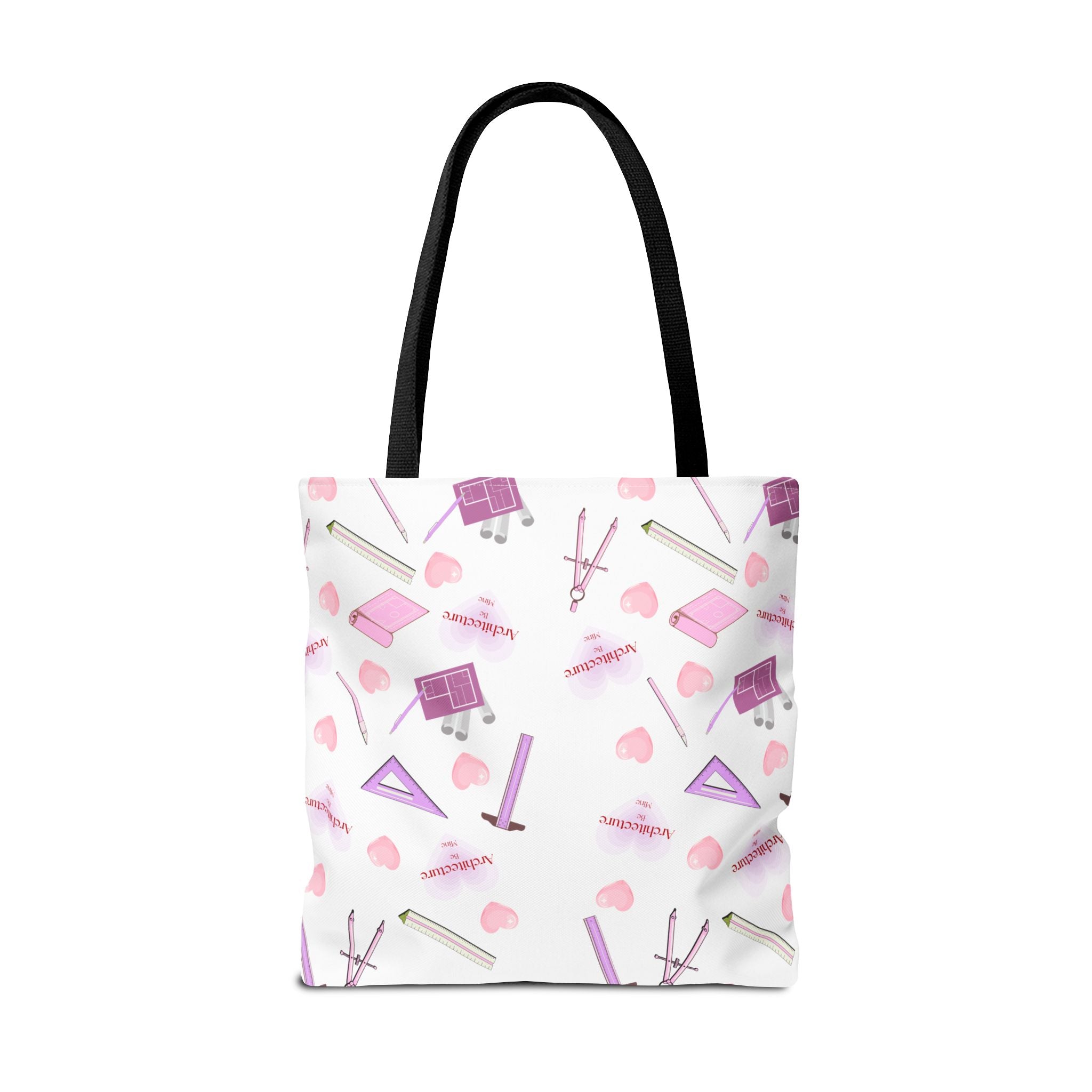 Architecture Valentine White Tote Bag — Cute Gift for Architecture & Interior Design Students