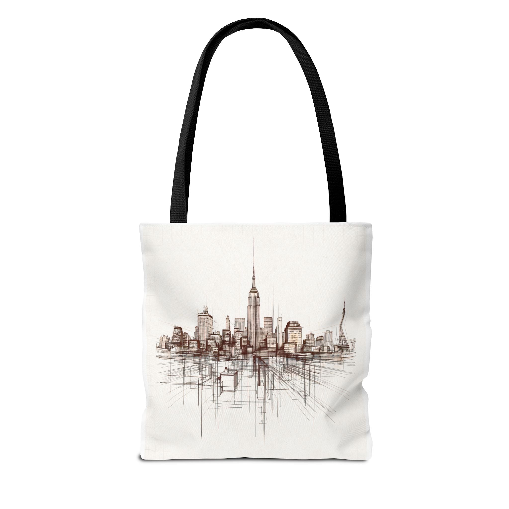 Architectural City Line Art Tote Bag