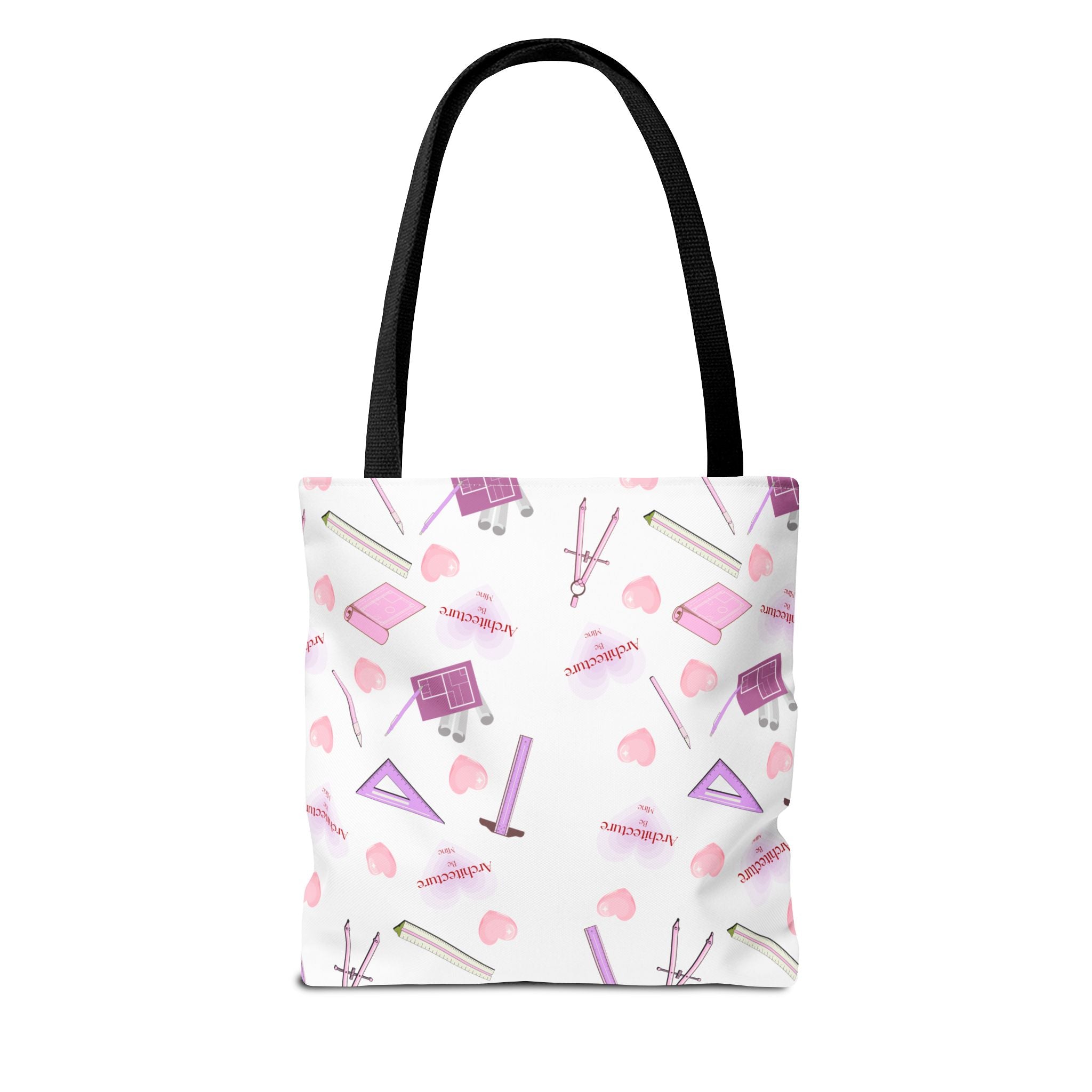 Architecture Valentine White Tote Bag — Cute Gift for Architecture & Interior Design Students