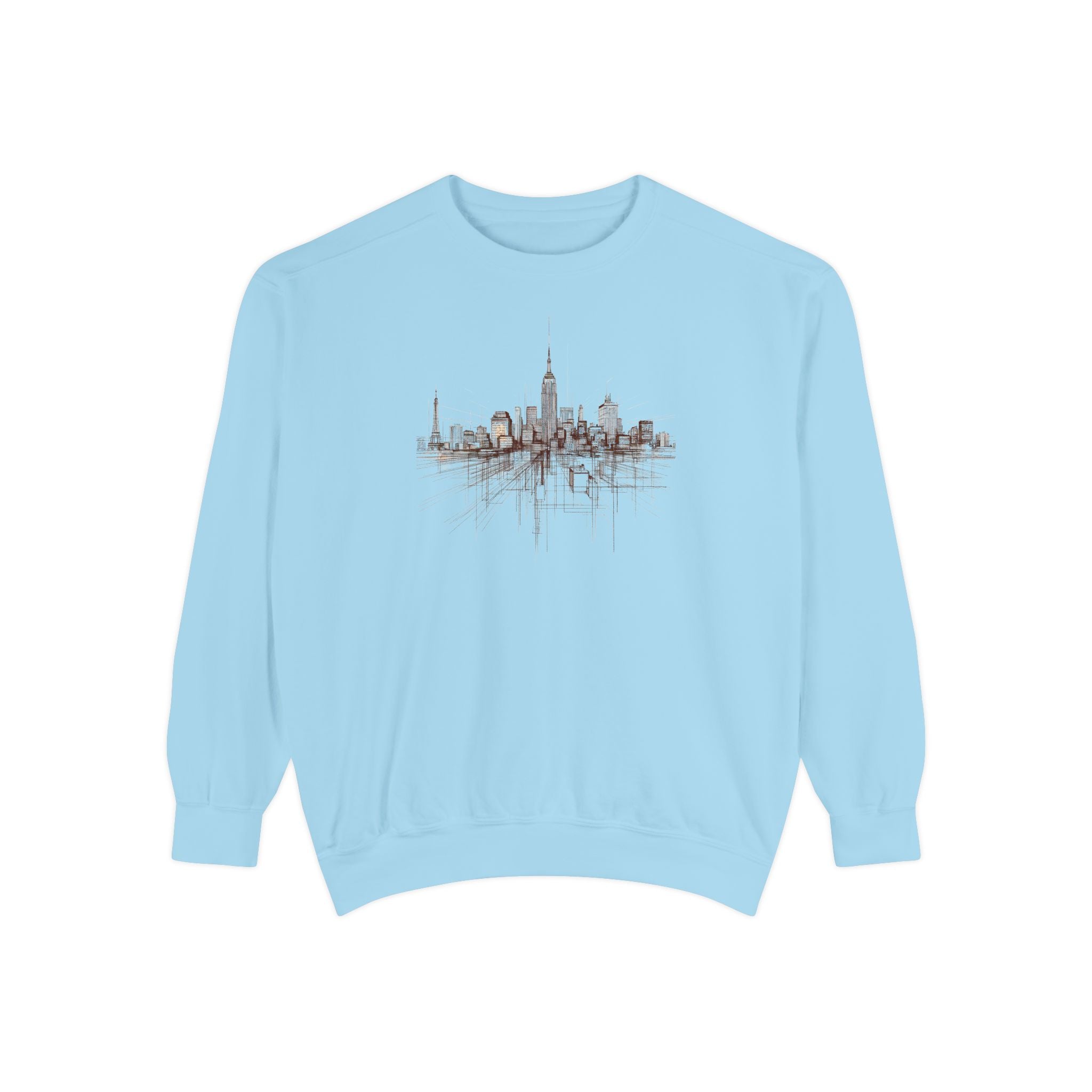 Architectural City Line Art Crewneck Sweatshirt