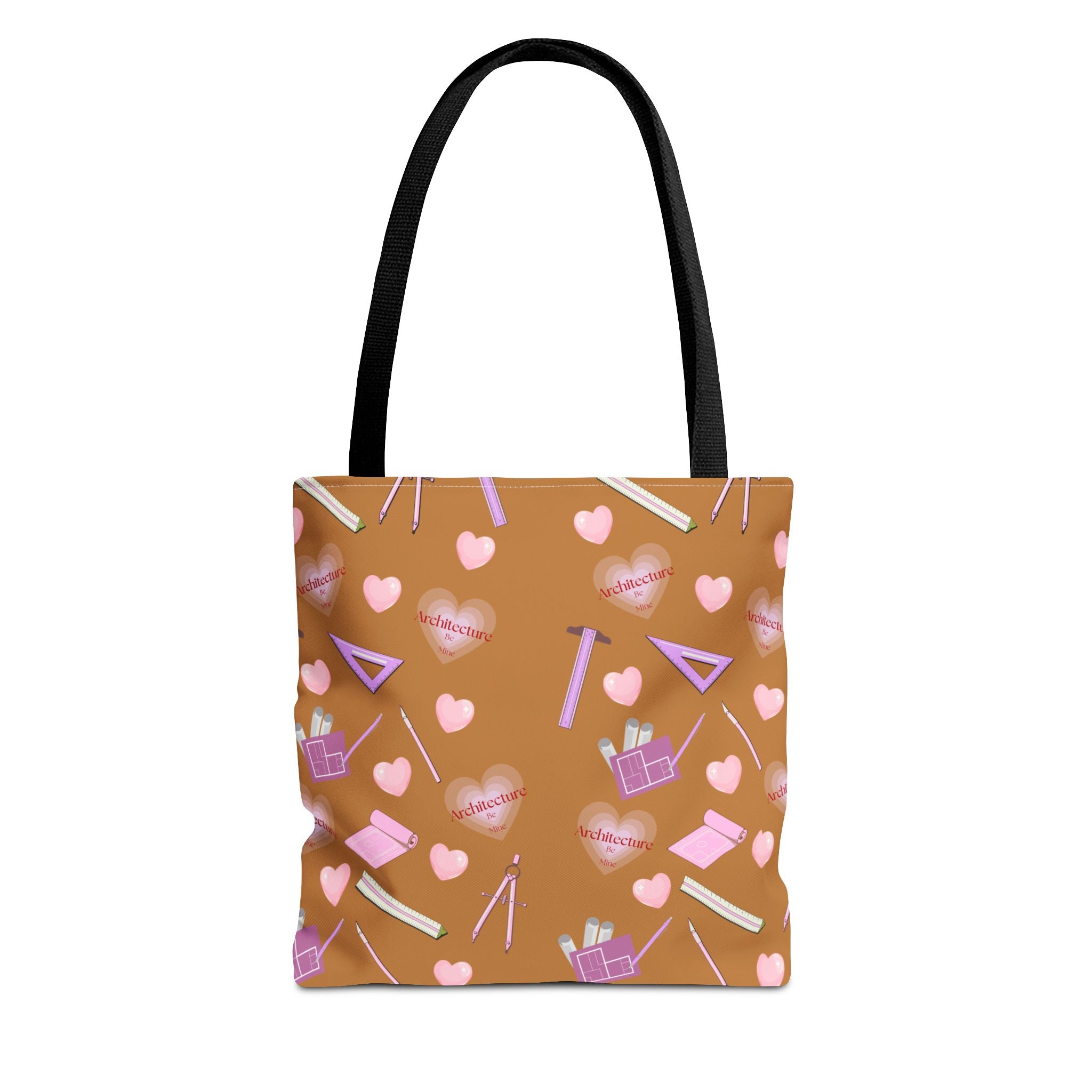 Copy of Architecture Valentine Light Brown Tote Bag — Cute Gift for Architecture & Interior Design Students