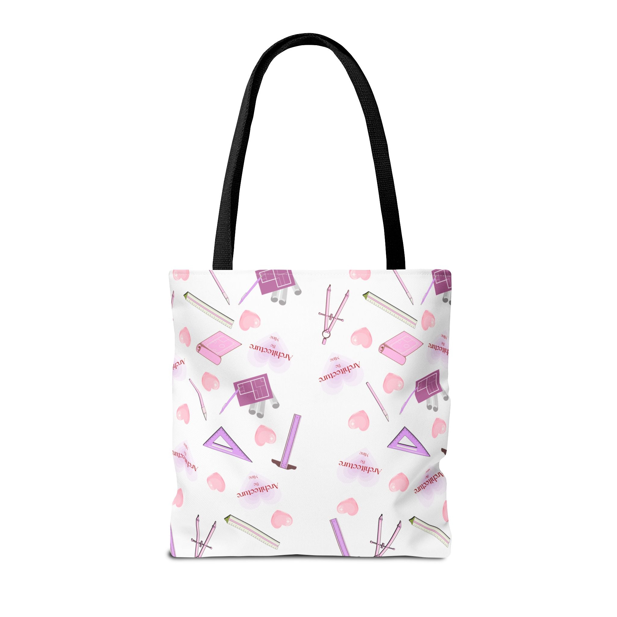 Architecture Valentine White Tote Bag — Cute Gift for Architecture & Interior Design Students