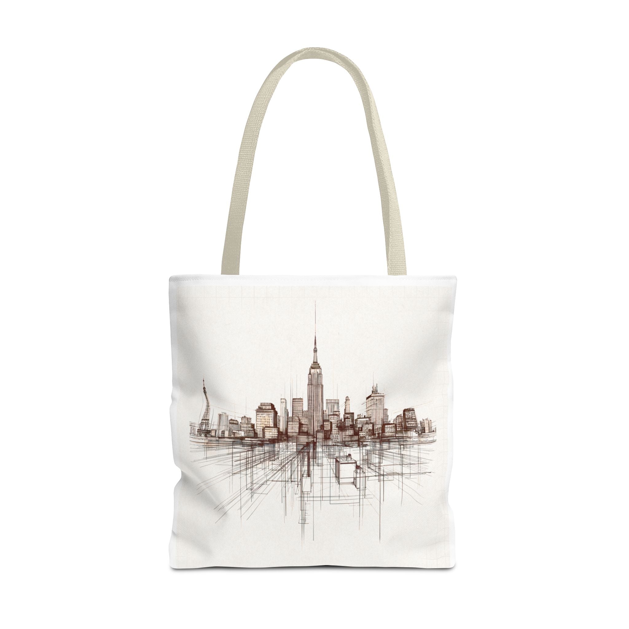 Architectural City Line Art Tote Bag