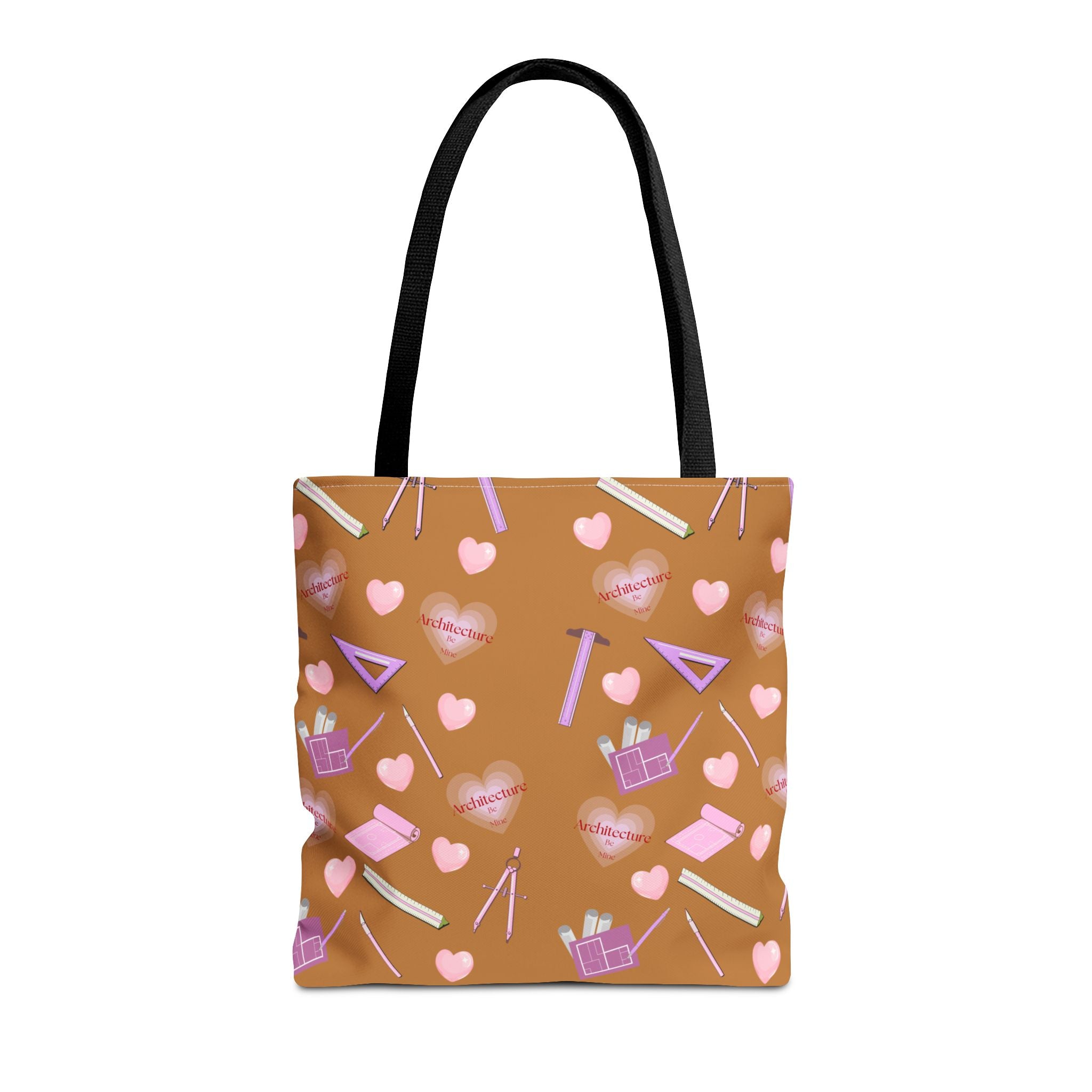 Copy of Architecture Valentine Light Brown Tote Bag — Cute Gift for Architecture & Interior Design Students