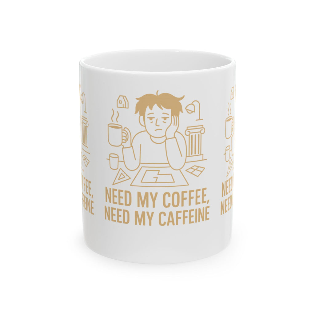 Coffee Mug for Architects and Designers - Draft Sleep Repeat - 11oz, 15oz Ceramic Mug