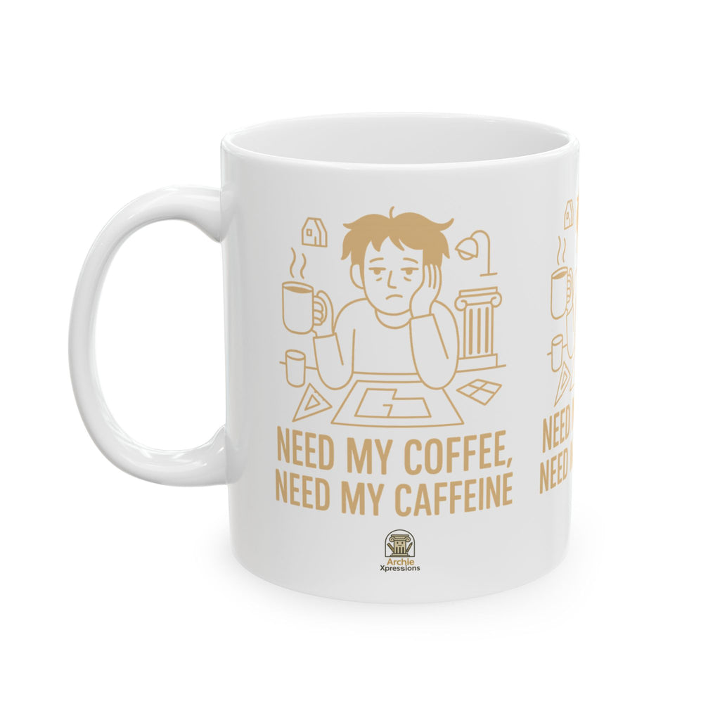 Coffee Mug for Architects and Designers - Draft Sleep Repeat - 11oz, 15oz Ceramic Mug