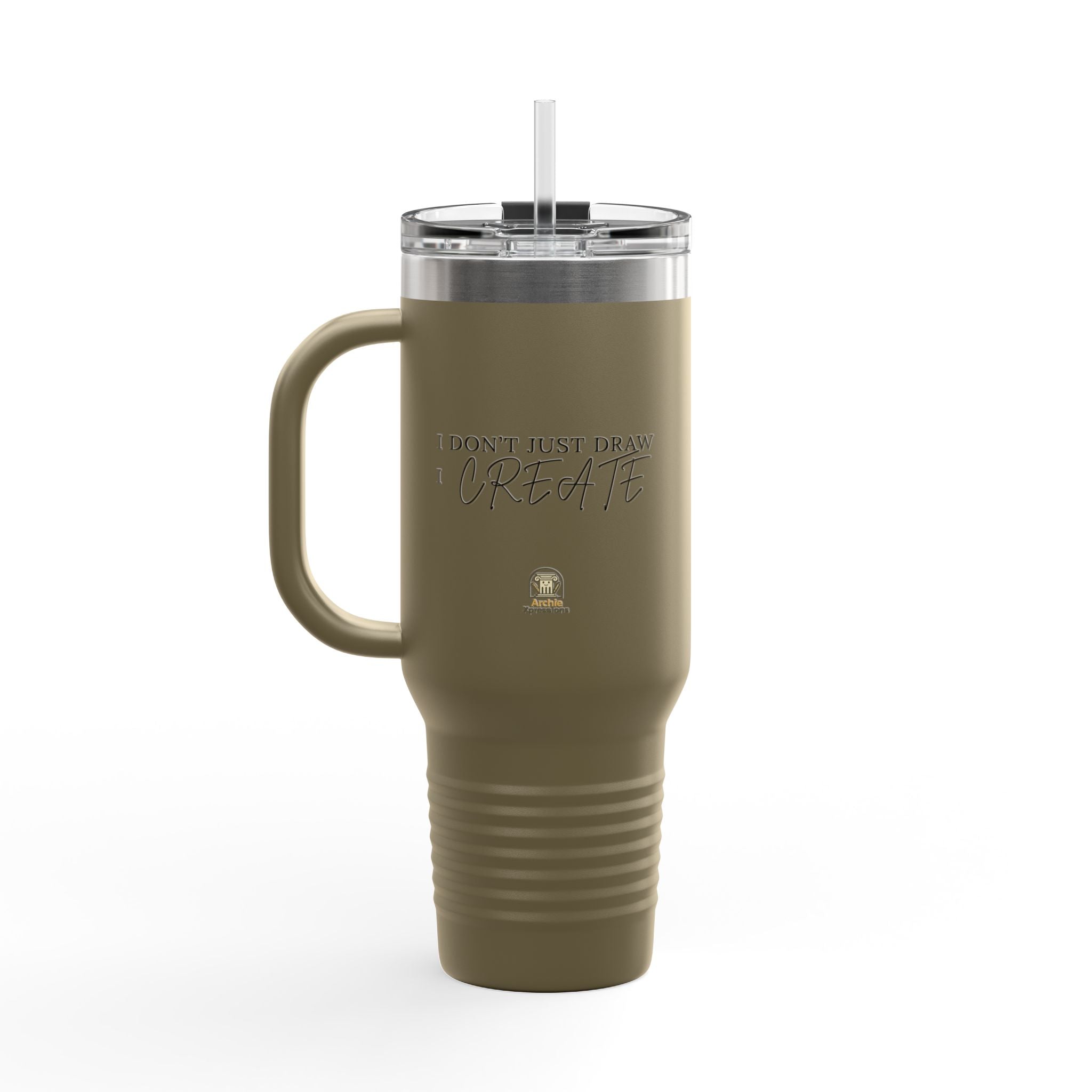 40oz Insulated Travel Tumbler- Architect/Interior Designer Tumbler - 'I don't Just draw I create'