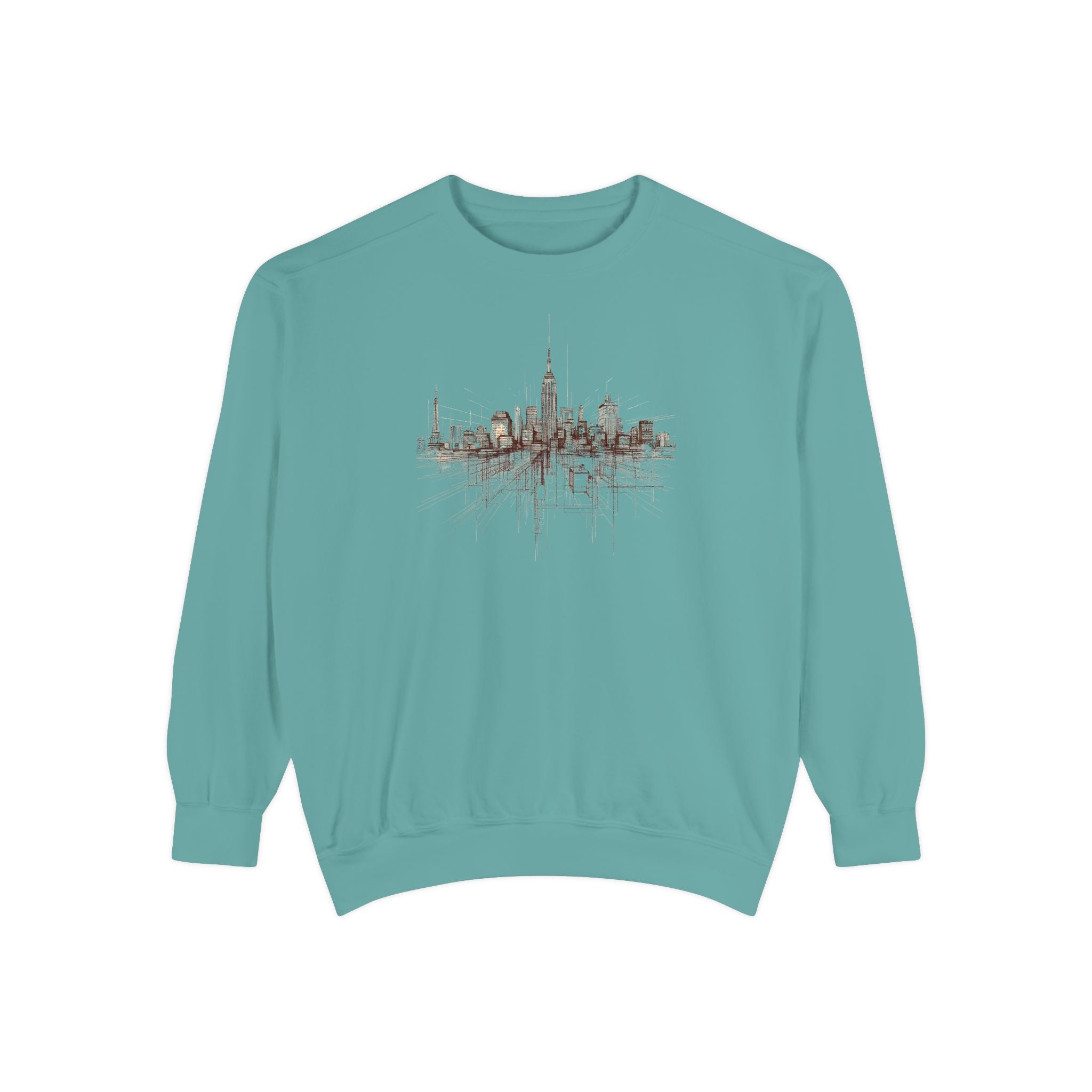 Architectural City Line Art Crewneck Sweatshirt
