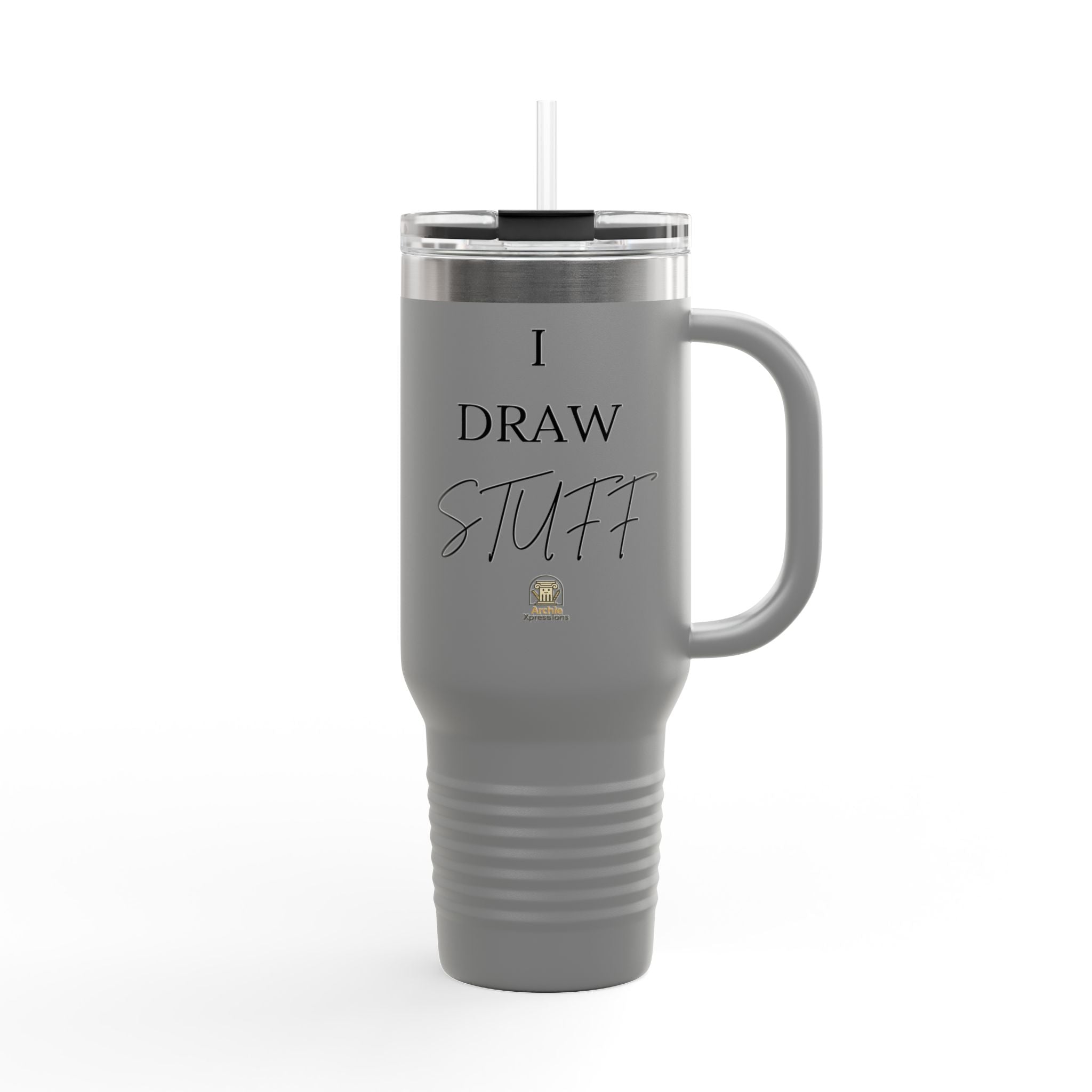 40oz Insulated Travel Tumbler - Architect/Interior Designer Tumbler - 'I Draw Stuff'