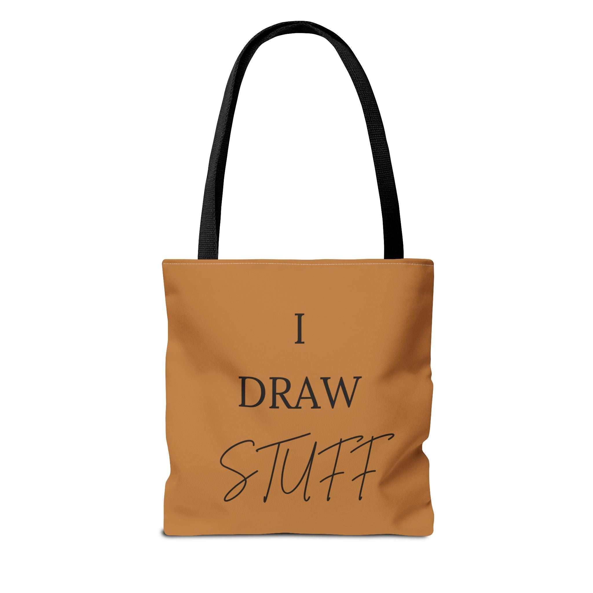 Canvas Tote Bag — 'I DRAW STUFF' Artist Statement Tote