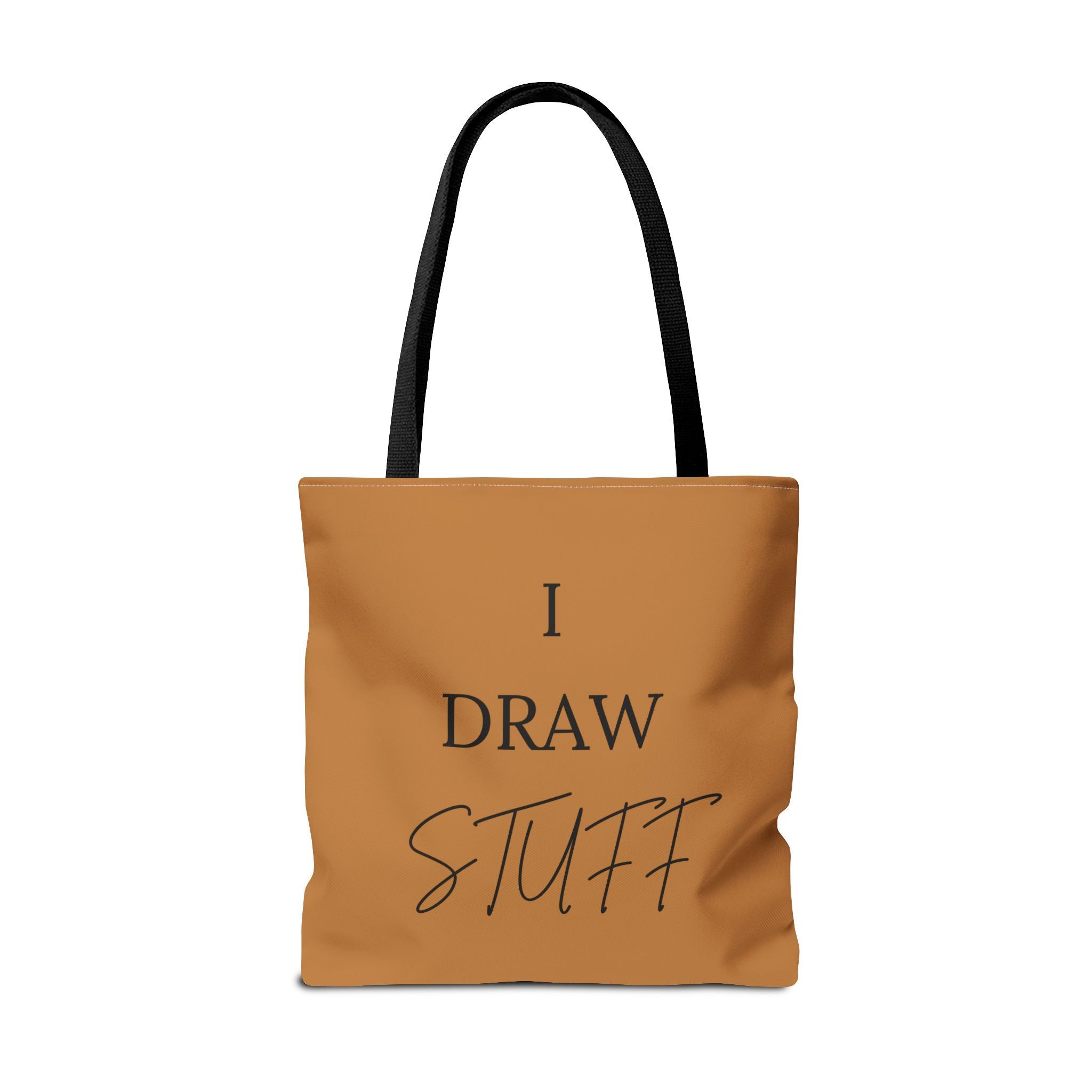 Canvas Tote Bag — 'I DRAW STUFF' Artist Statement Tote