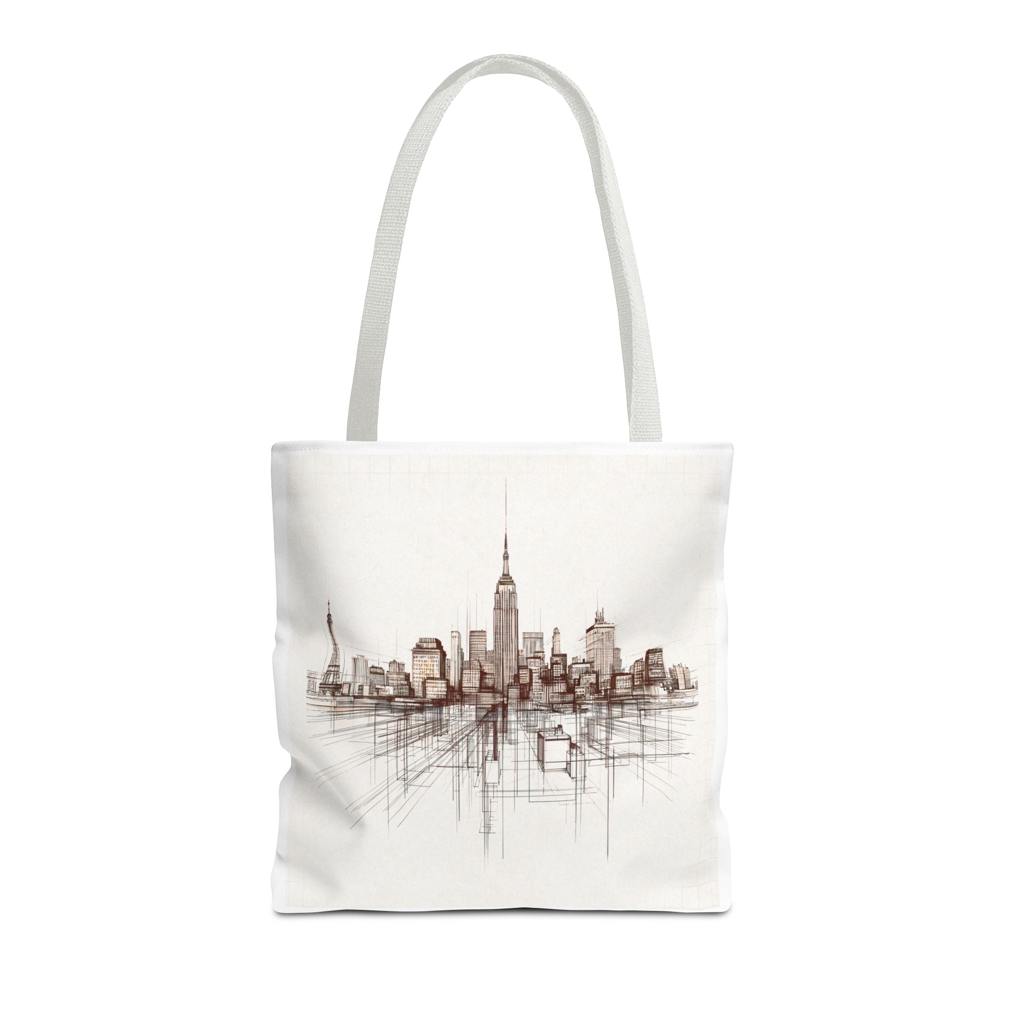 Architectural City Line Art Tote Bag