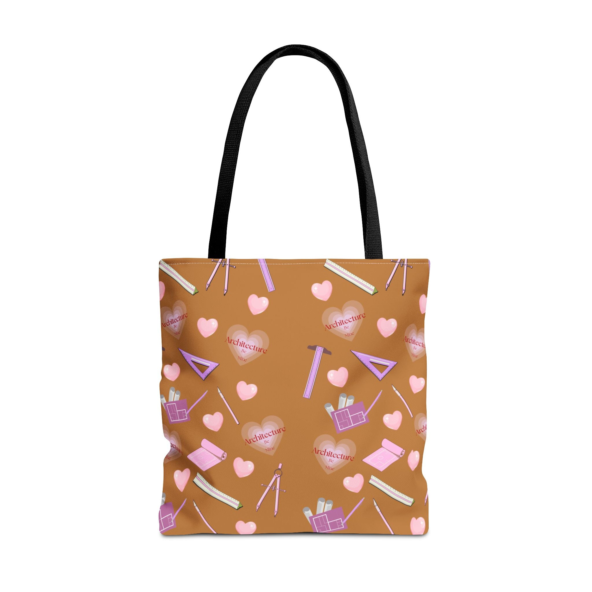 Copy of Architecture Valentine Light Brown Tote Bag — Cute Gift for Architecture & Interior Design Students