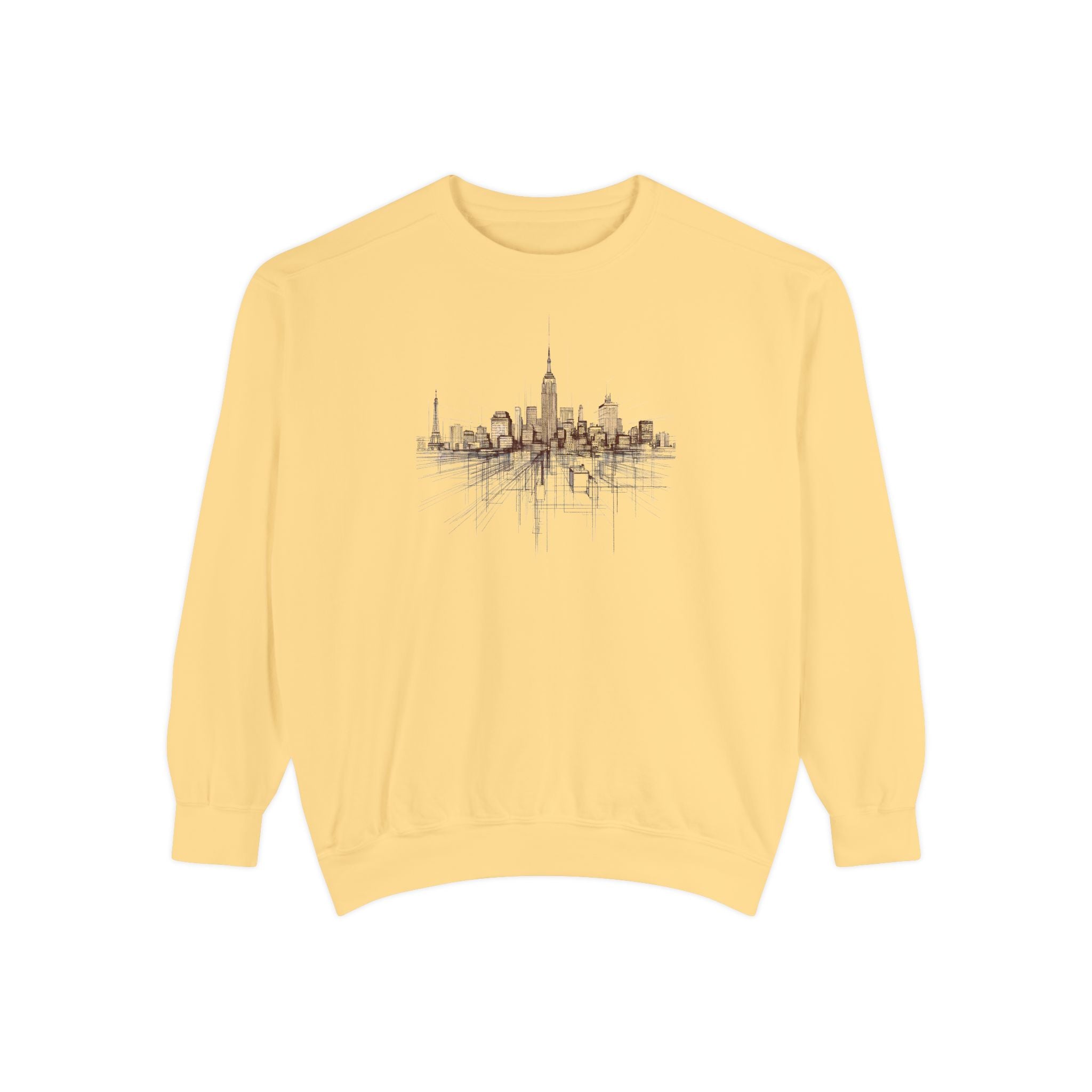 Architectural City Line Art Crewneck Sweatshirt