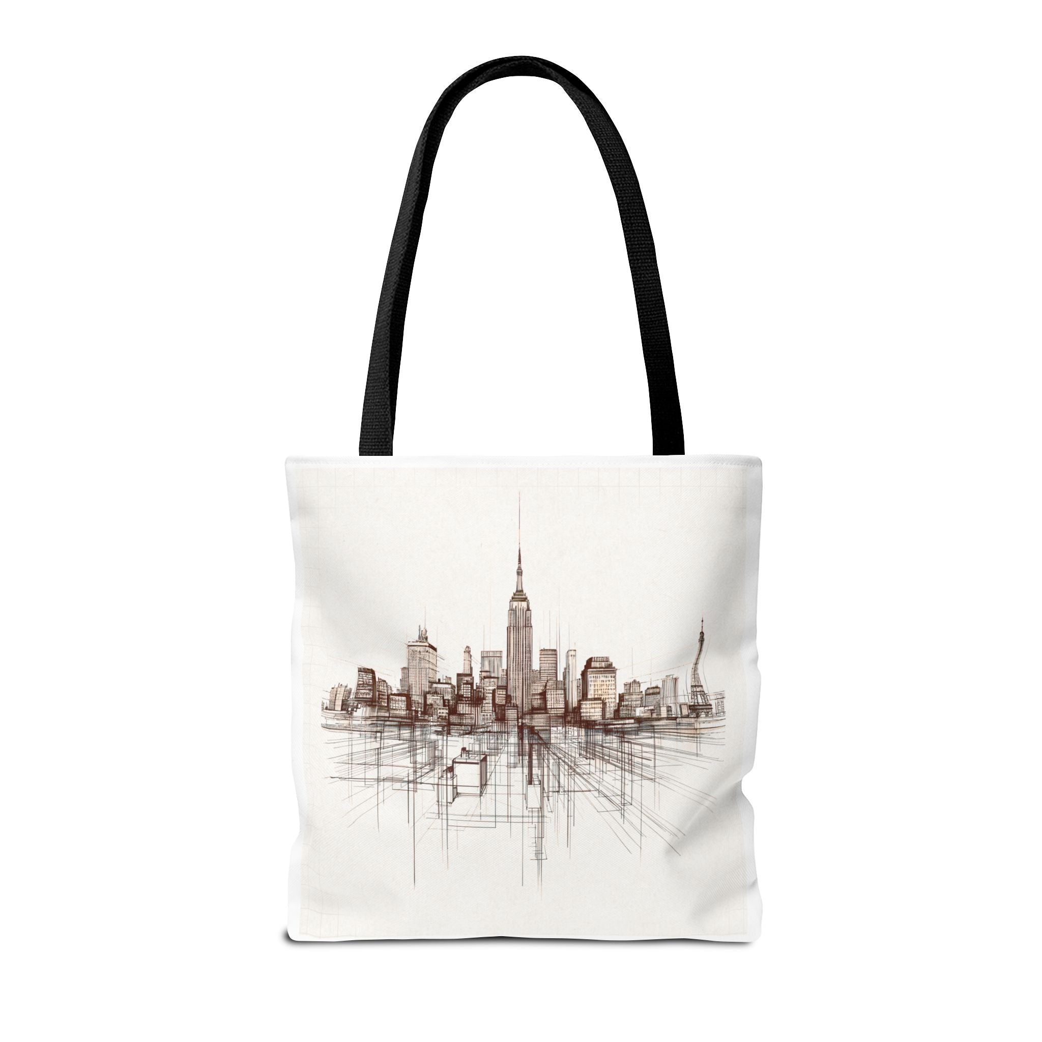 Architectural City Line Art Tote Bag