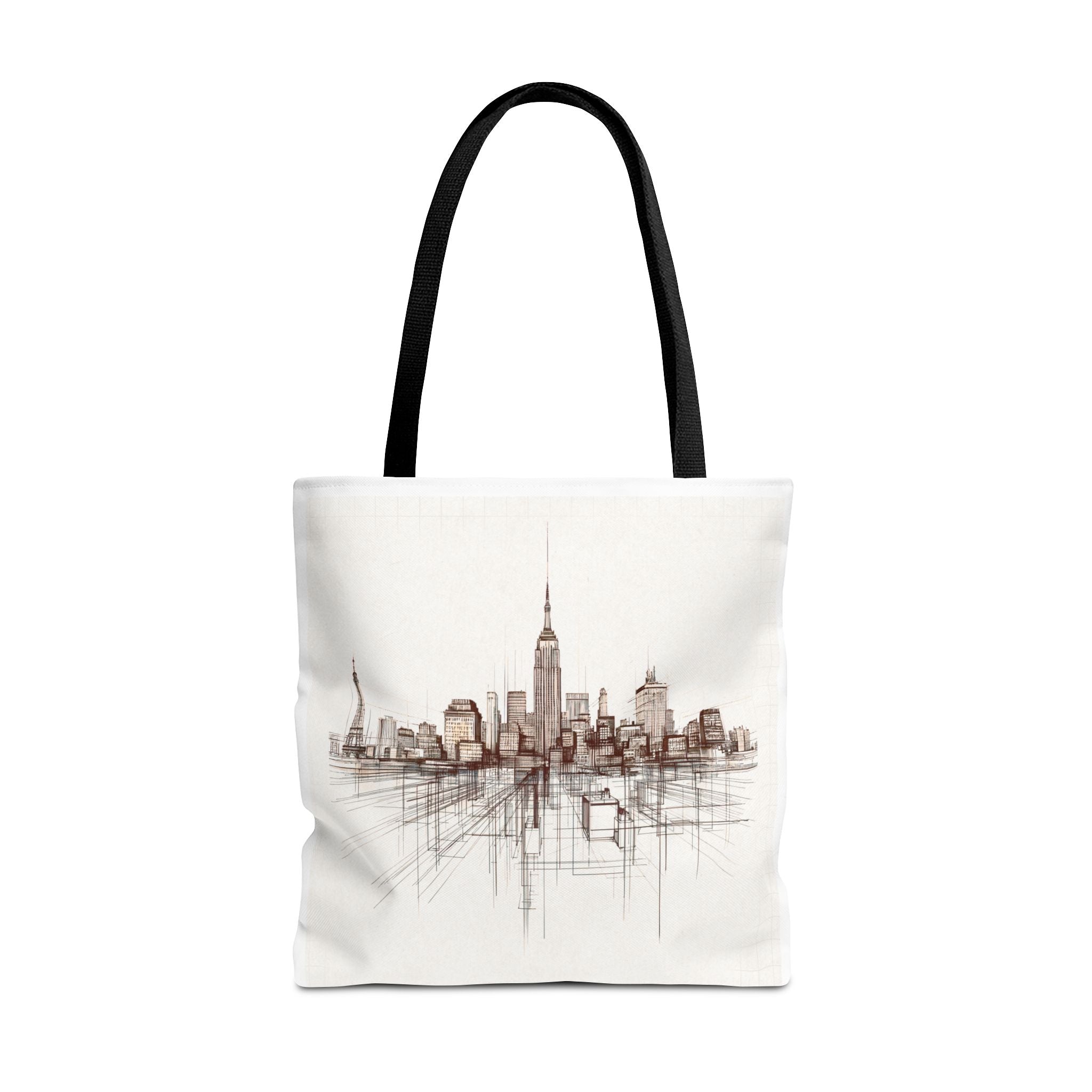 Architectural City Line Art Tote Bag