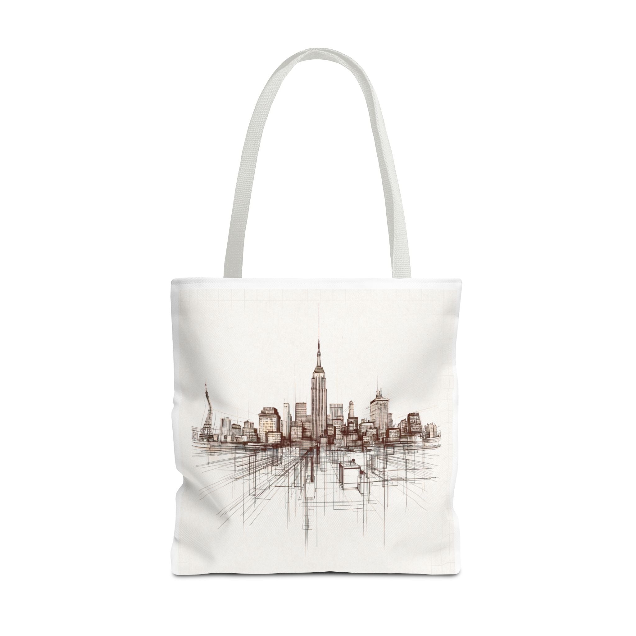 Architectural City Line Art Tote Bag