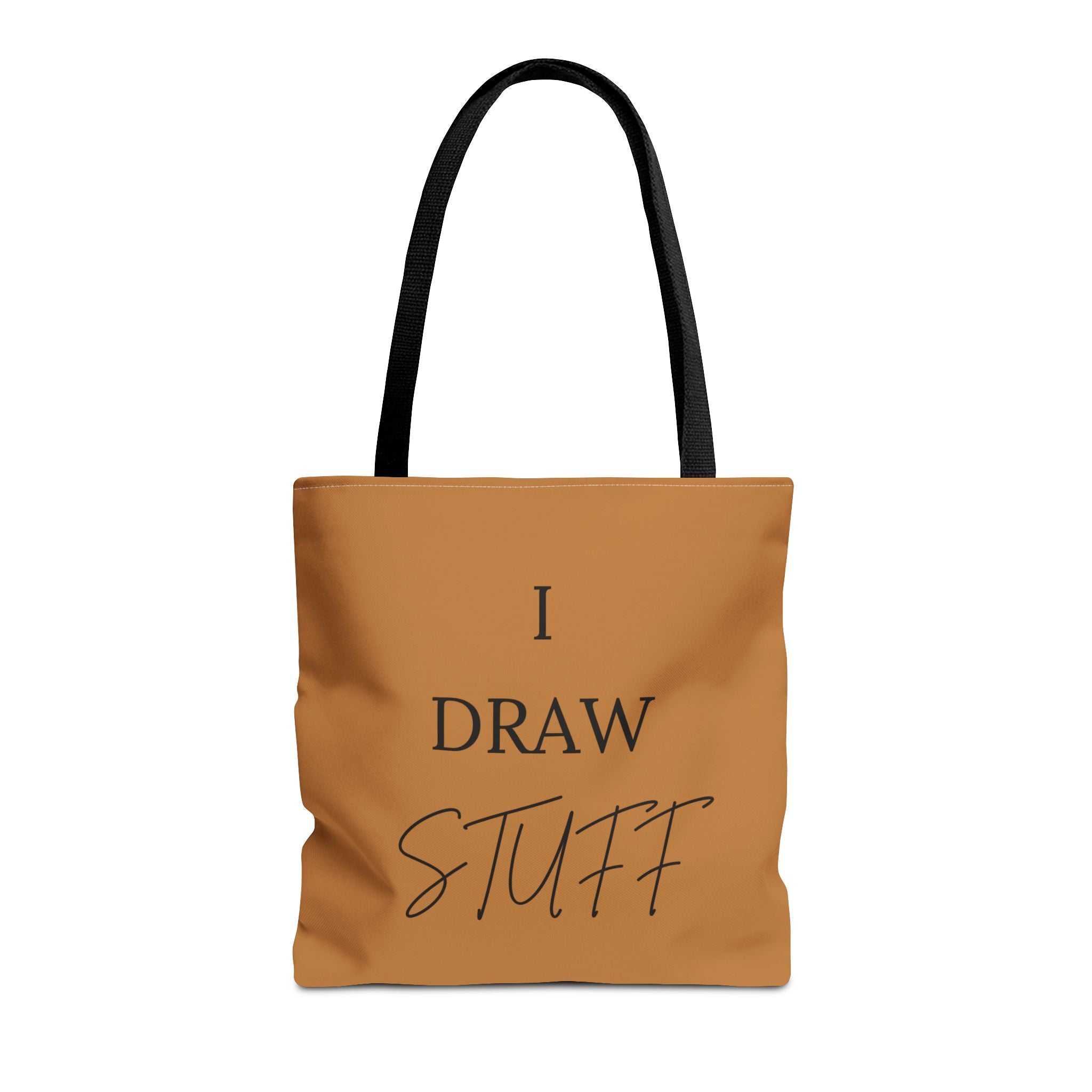 Canvas Tote Bag — 'I DRAW STUFF' Artist Statement Tote
