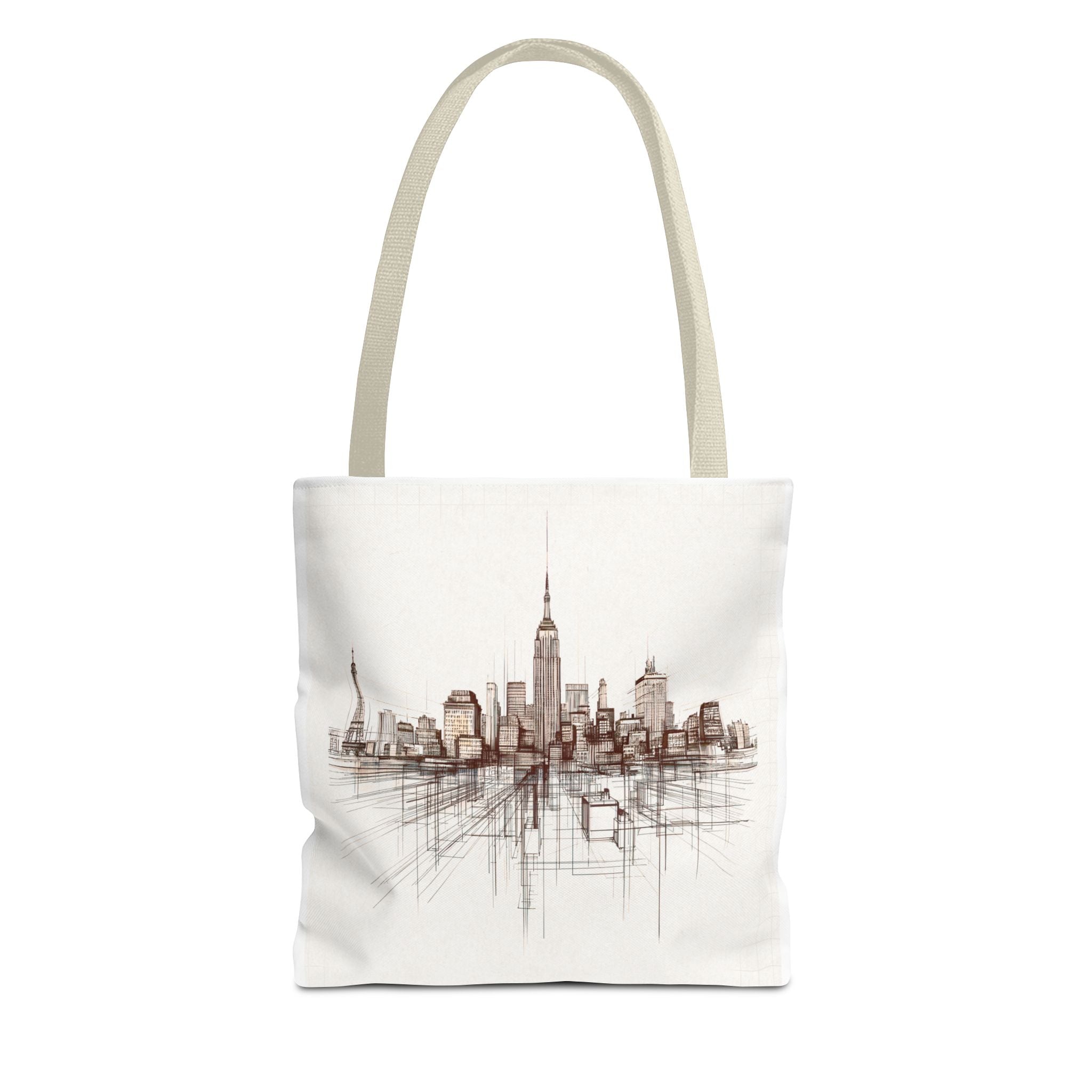 Architectural City Line Art Tote Bag