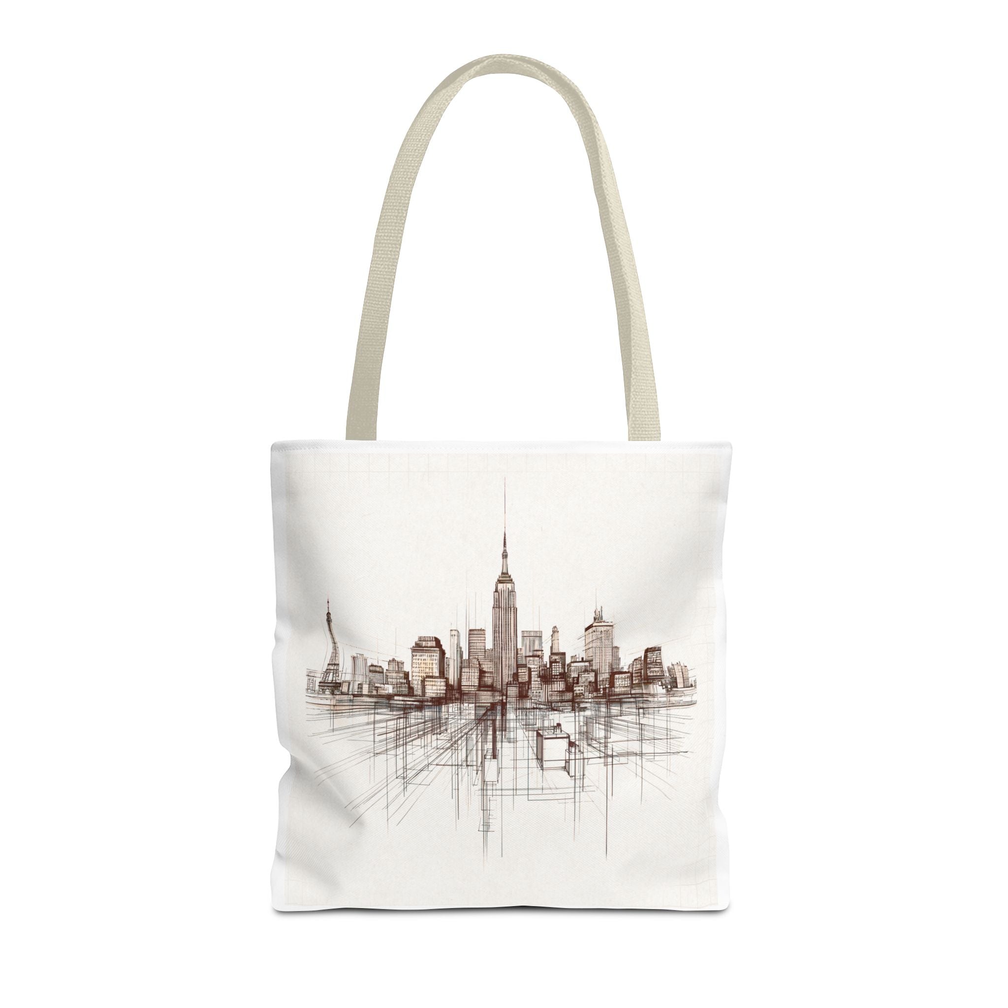 Architectural City Line Art Tote Bag