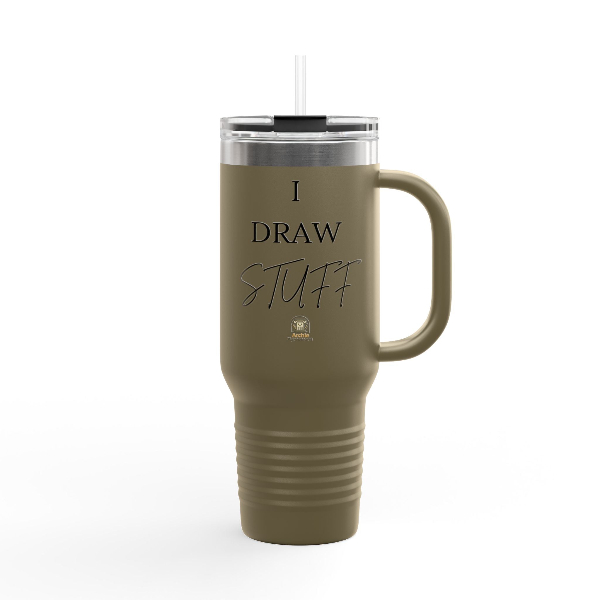 40oz Insulated Travel Tumbler - Architect/Interior Designer Tumbler - 'I Draw Stuff'