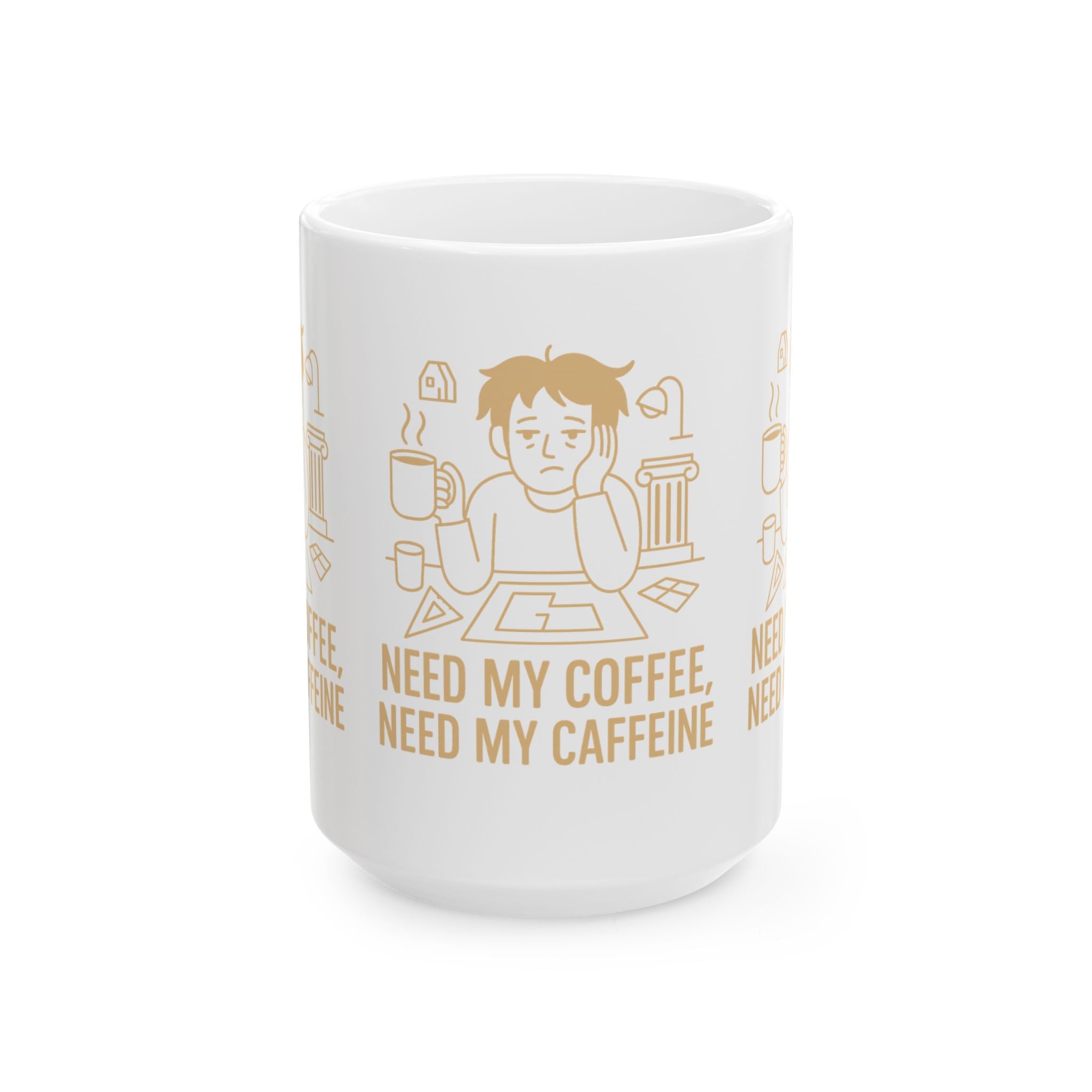 Coffee Mug for Architects and Designers - Draft Sleep Repeat - 11oz, 15oz Ceramic Mug