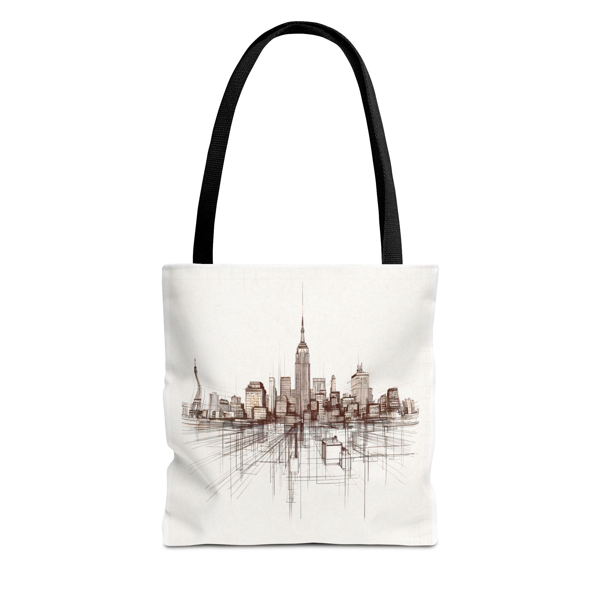 Architectural City Line Art Tote Bag