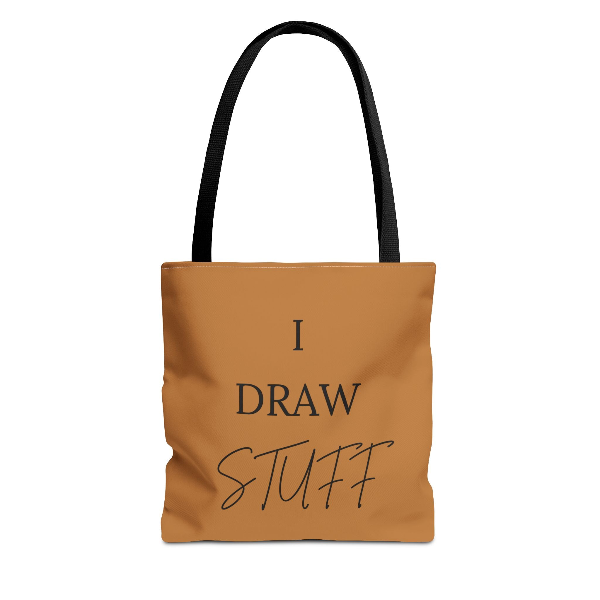 Canvas Tote Bag — 'I DRAW STUFF' Artist Statement Tote