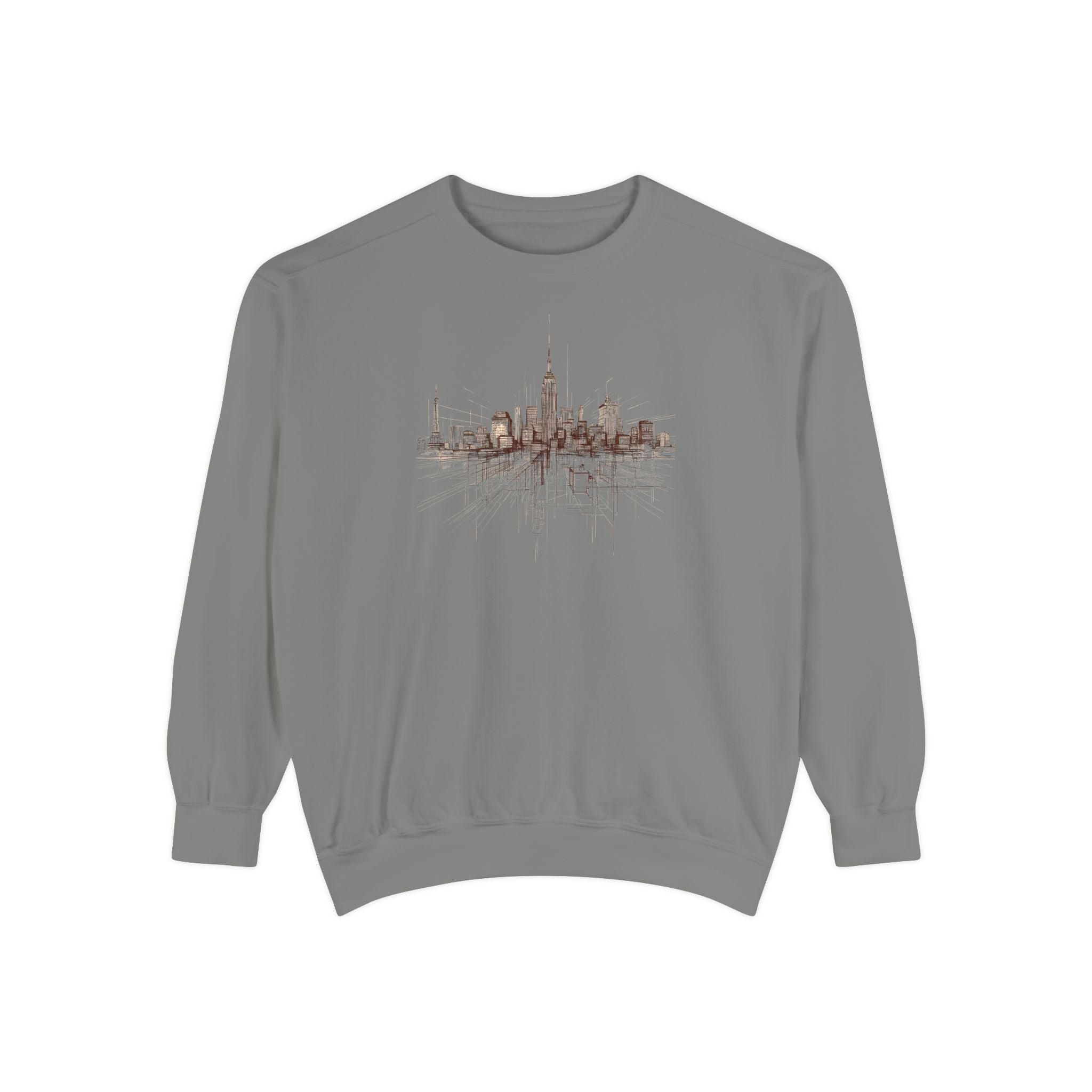 Architectural City Line Art Crewneck Sweatshirt