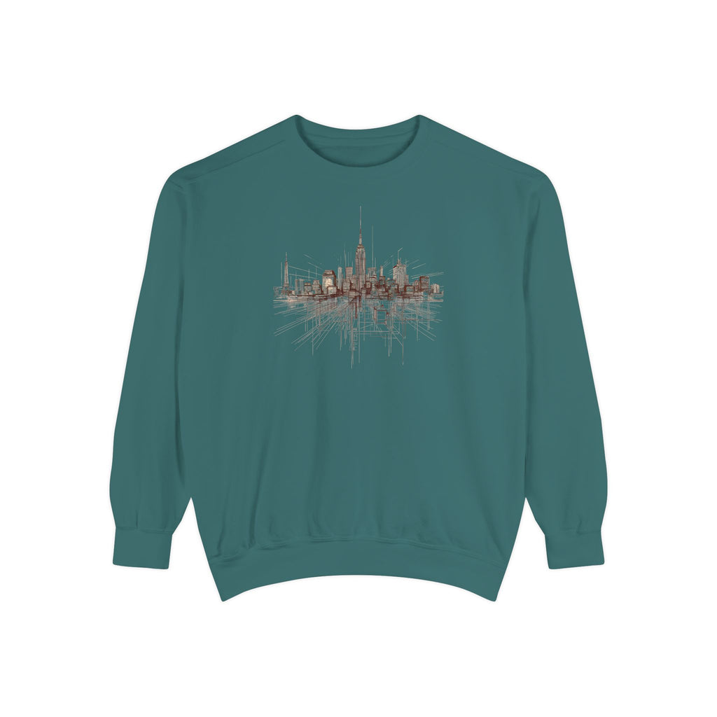 Architectural City Line Art Crewneck Sweatshirt